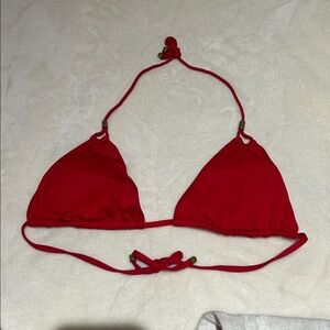La Vie En Rose Red Bikini Top